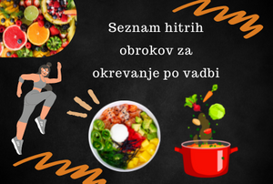 Seznam hitrih obrokov za okrevanje po vadbi